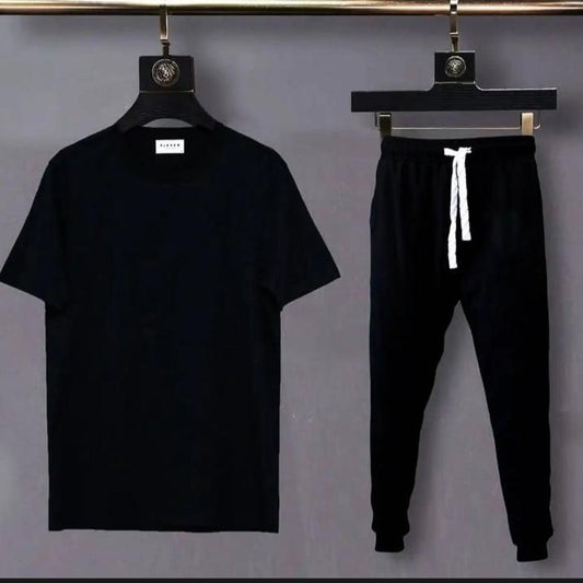 2 Pcs Men's Micro Plain Track Suit